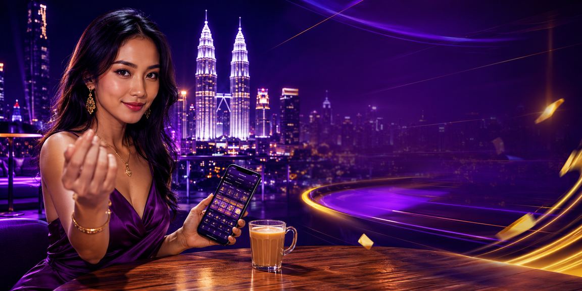 Smartphone screen showing a 5305 jackpot promotion during festive celebrations in Kuala Lumpur